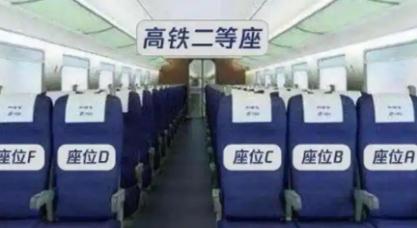 高鐵座位號怎么看（高鐵座位號ABCDF分布圖）