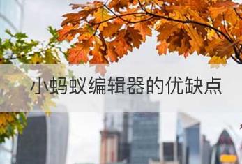 小螞蟻編輯器好用嗎？小螞蟻編輯器的優缺點介紹