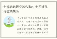 七龍珠孫悟空怎么來(lái)的 七龍珠孫悟空的來(lái)歷
