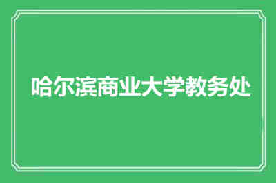 哈爾濱商業(yè)大學教務處 考試及學生成績處理
