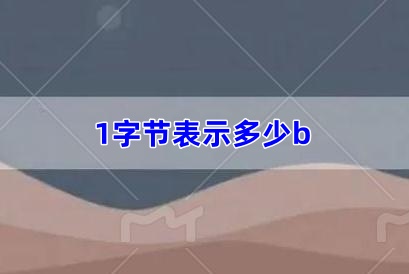 1字節(jié)表示多少b,一b的大小是多少（b的大小是多少）