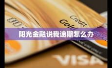 陽(yáng)光金融說(shuō)我逾期怎么辦 應(yīng)對(duì)措施和方法